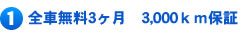 1.�S�Ԗ���3�����@3,000�����ۏ�